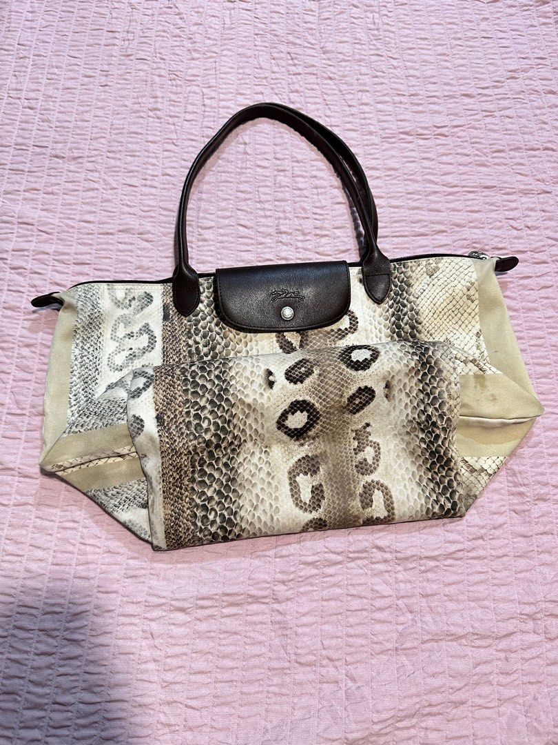 Longchamp snake print bag shop