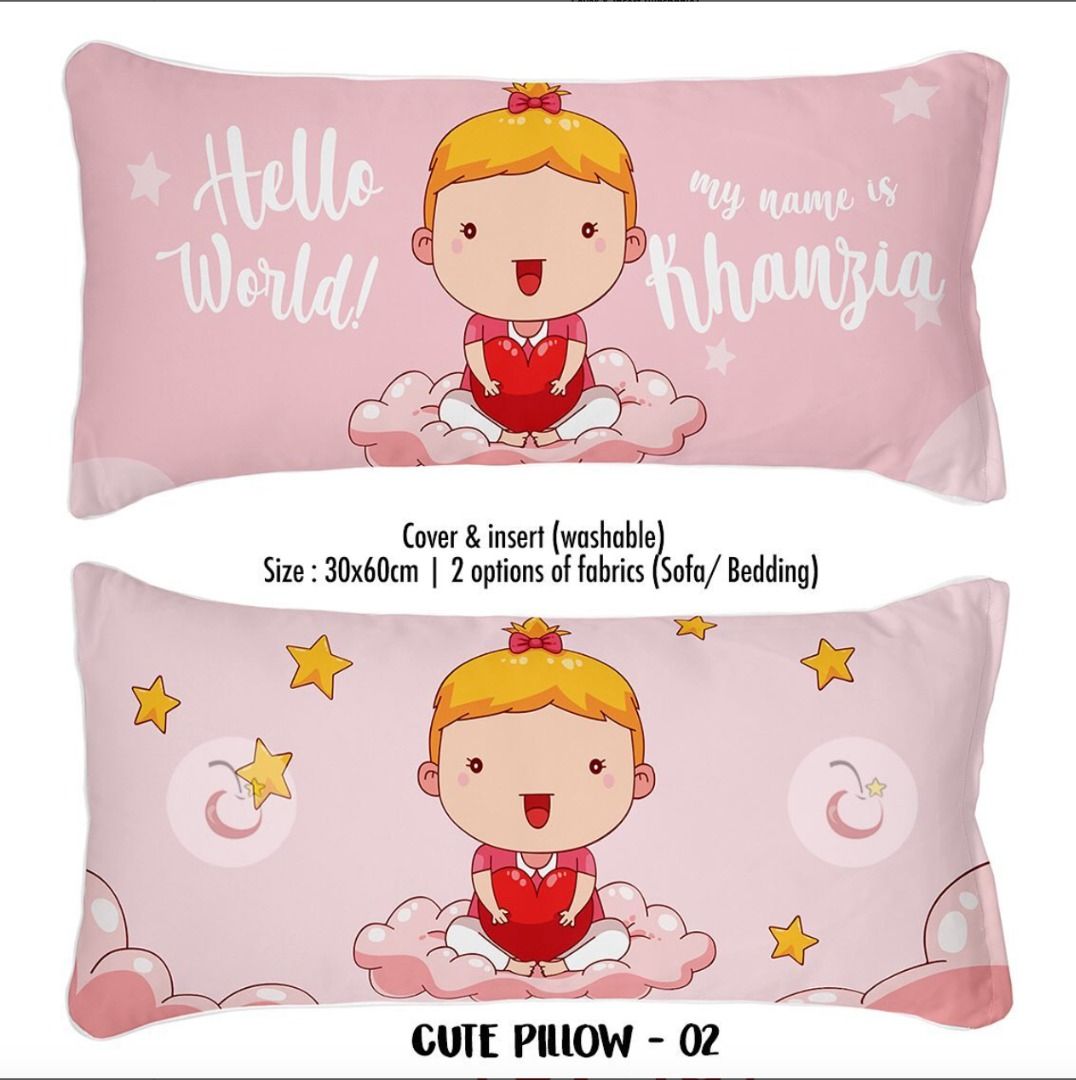 Customised pillow for baby top