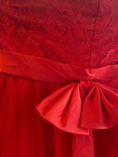 Red Long Dress / Bridesmaid Dress / Long Gown