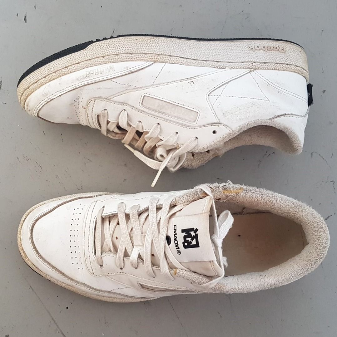 Reebok Designer Sneakers Reebok x Shanghai Fashion Week FMACM x Club C 85 White Leather Shoes US 10 UK 9 EUR 43 CM 28 Original Yuppie