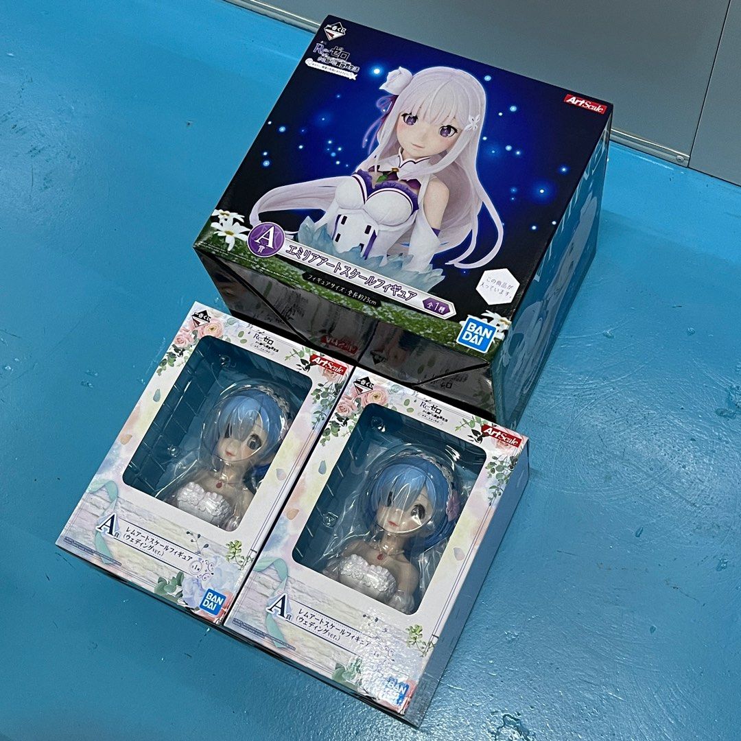 RE:ZERO REM Wedding Kuji Prize A Artscale, Hobbies & Toys, Toys