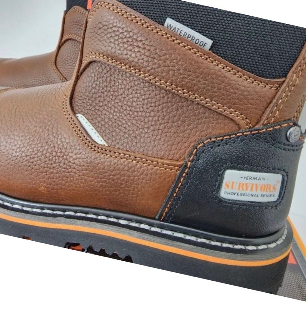Safety Boots Herman Survivors Waterproof Steel Toe Men s Fashion Footwear Boots on Carousell