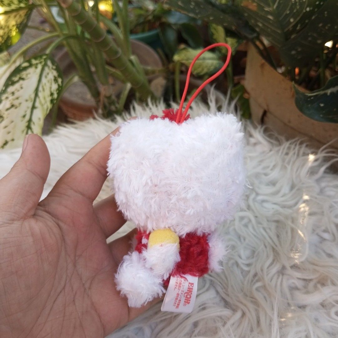 SANRIO Hello Kitty Classic Red Plush Charm Japan (Category: Plushies & Soft Toys) located in Cainta. Submitted by japananikanik (Listing ID 1304896600, Image 3). Description: -4 inches - Preloved - From Japan - NO FLAWS - Item on Hand ready for shipping - Great for gift/collection Prices are for the Item only SHIPPING FEE NOT INCLUDED legit seller 😊 For more inquiries kindly Pm us ☺️ FIRST TO PAY NO RESERVATION LALAMOVE pick up by SCHEDULE.