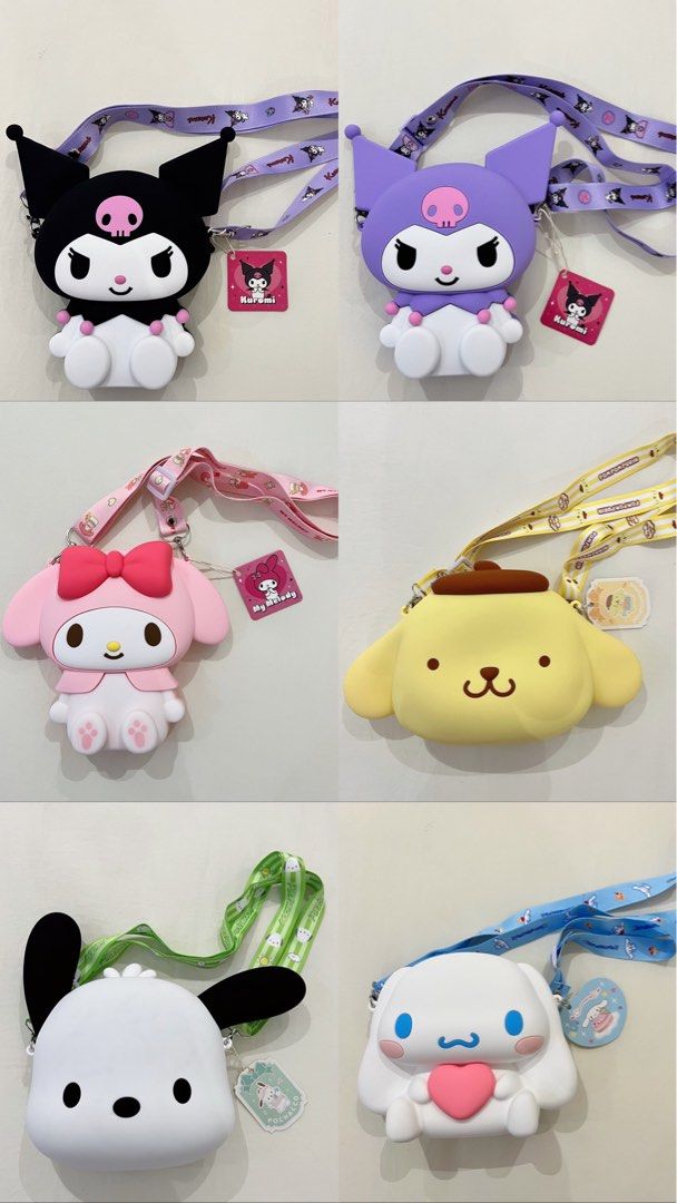Sanrio Licensed Silicon Bag with adjustable Strap Q Uncle Women s Fashion Bags Wallets Purses Pouches on Carousell