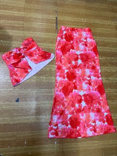 Shein Floral Mermaid and Crop Top Summer Coords