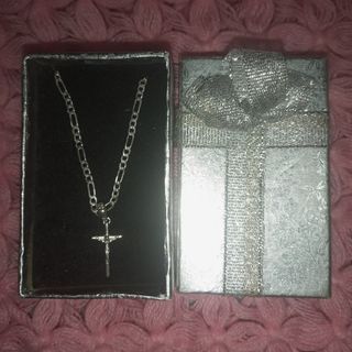 SILVER Cross Necklace