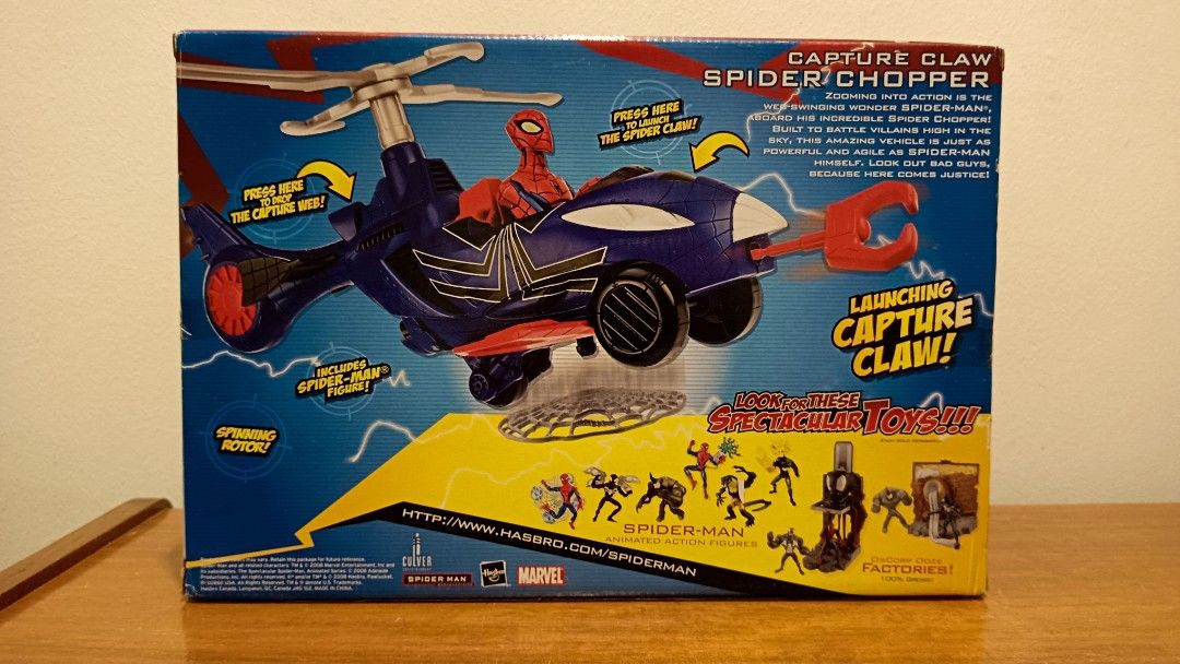 HASBRO Thé Spectacular Animated Série CAPTURE CLAW SPIDER