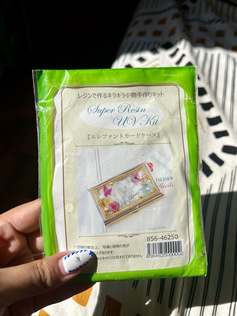 Super Resin UV Kit DIY from Japan (Category: Craft Supplies & Tools) located in Macabebe. Submitted by omochayaph (Listing ID 1304852007, Image 2). Description: Do it yourself Resin UV kit from Japan 4 designs available! See photos for details. 😊 .
