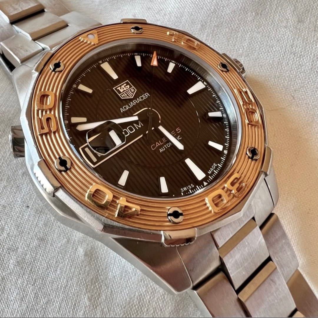 TAG HEUER AQUARACER 500 M CALLIBRE 5 STAINLESS STEEL 18K ROSE GOLD WAJ2150. BA0870 NOT ROLEX YATCH MASTER Luxury Watches on Carousell