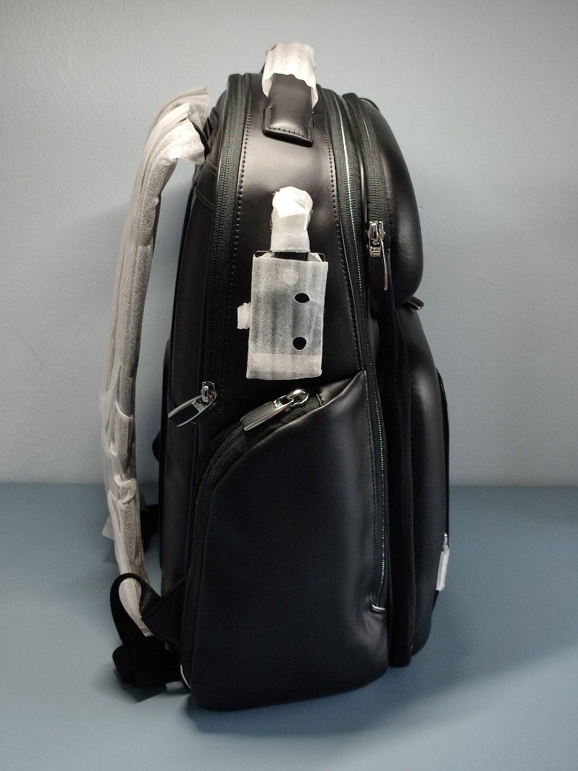 Tumi barker backpack leather top
