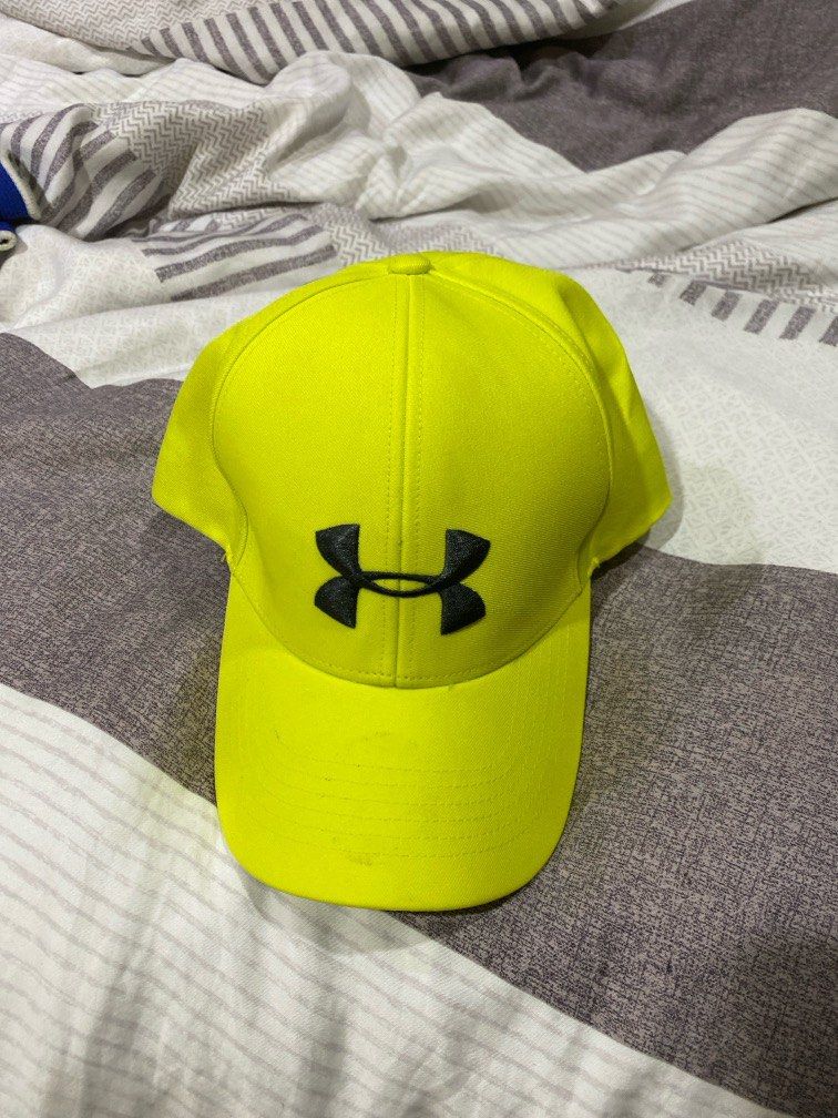 Under armour neon green cap Men s Fashion Watches Accessories Cap Hats on Carousell