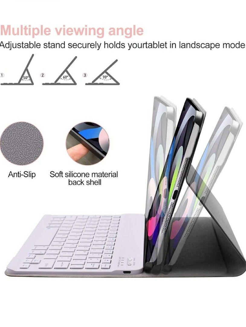 Upworld New iPad Air Keyboard Case 2020, Keyboard Case for