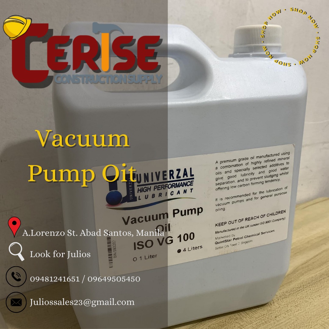 Vacuum Pump Oil ISO VG 100, Commercial & Industrial, Construction Tools