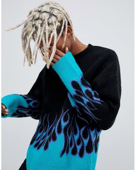 Weekday Flame Jacquard Jumper