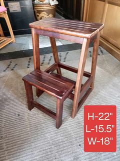 Ikea muskan wooden storage stool, Furniture & Home Living, Furniture ...