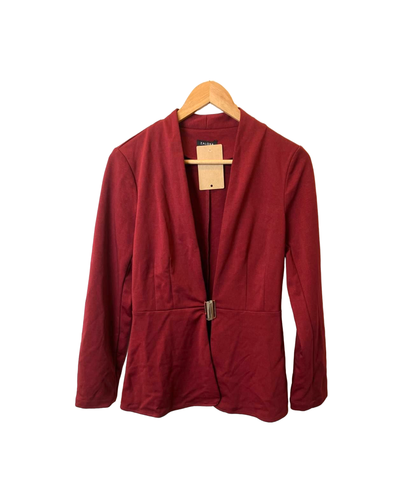 Zalora Maroon Solid Jacket