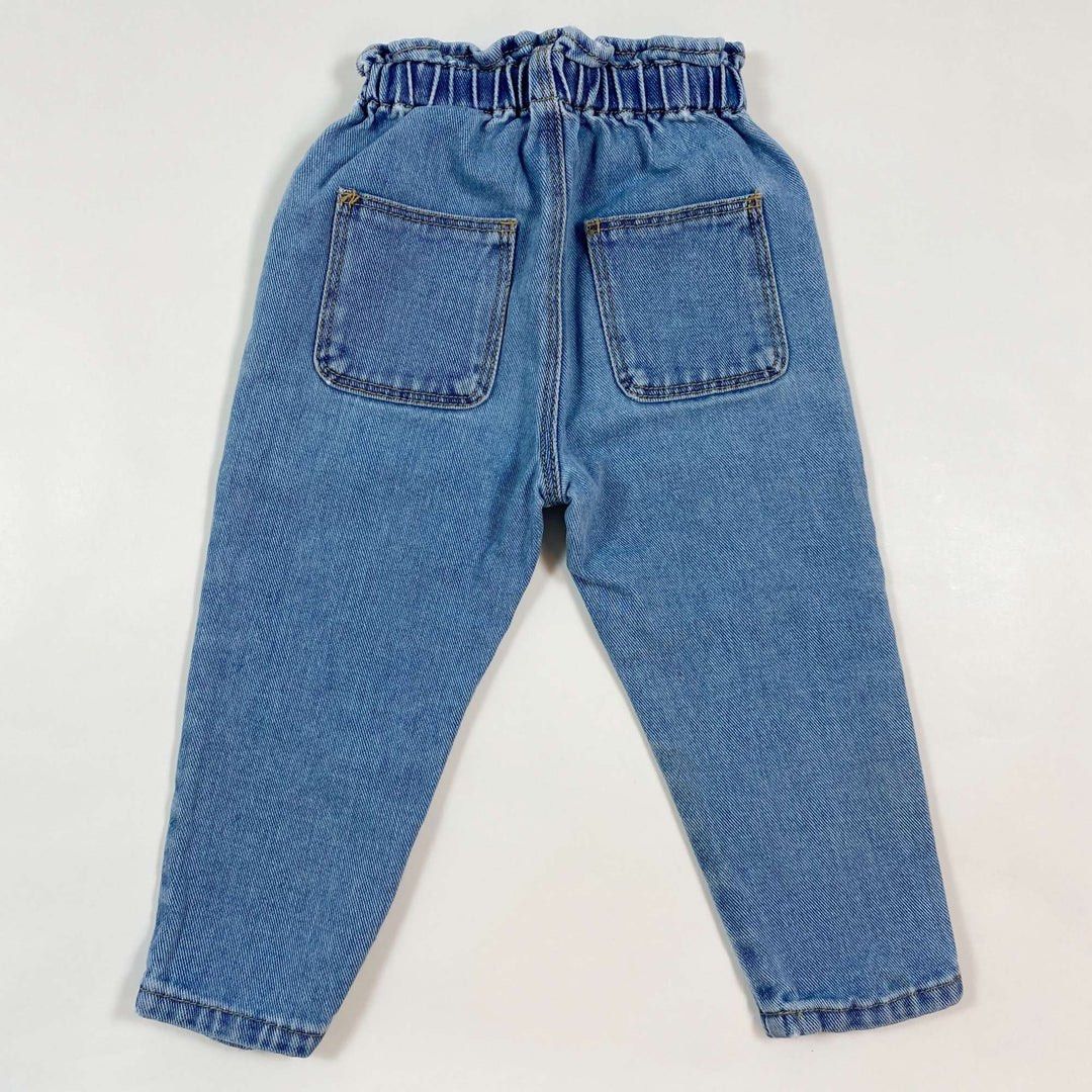 Zara Baby Girl paperbag denim jeans Blue Babies Kids Babies Kids Fashion on Carousell