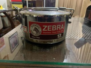 Zebra Stainless Steel Lunch Box & Camping Pots