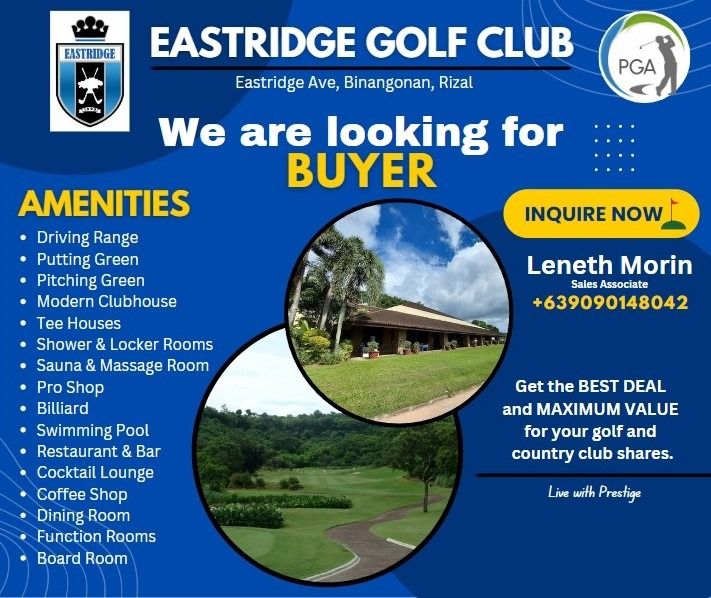 1 Share Eastridge Golf Club, Announcements on Carousell
