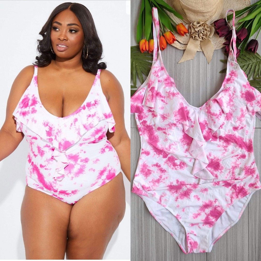 2XL Fashion Nova Plus Size One Piece Swim Women s Fashion Swimwear Bikinis Swimsuits on Carousell