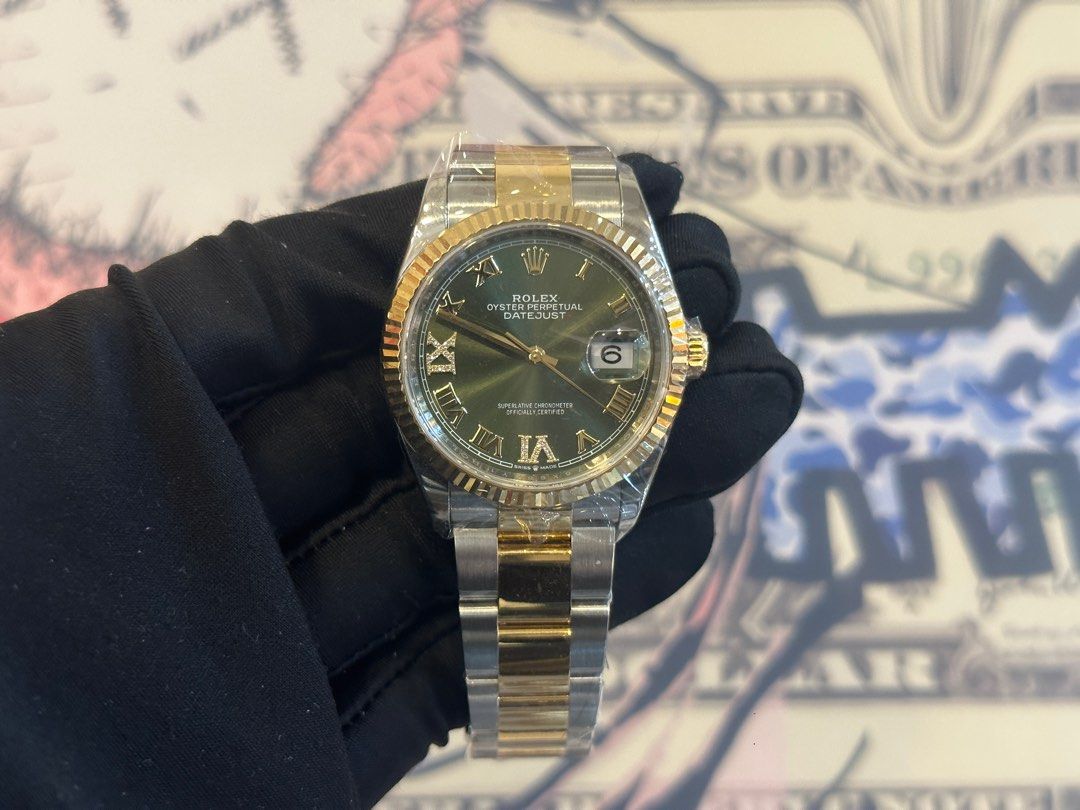 Cheapest 126233 Rolex Datejust 36 green VI Luxury Watches on Carousell