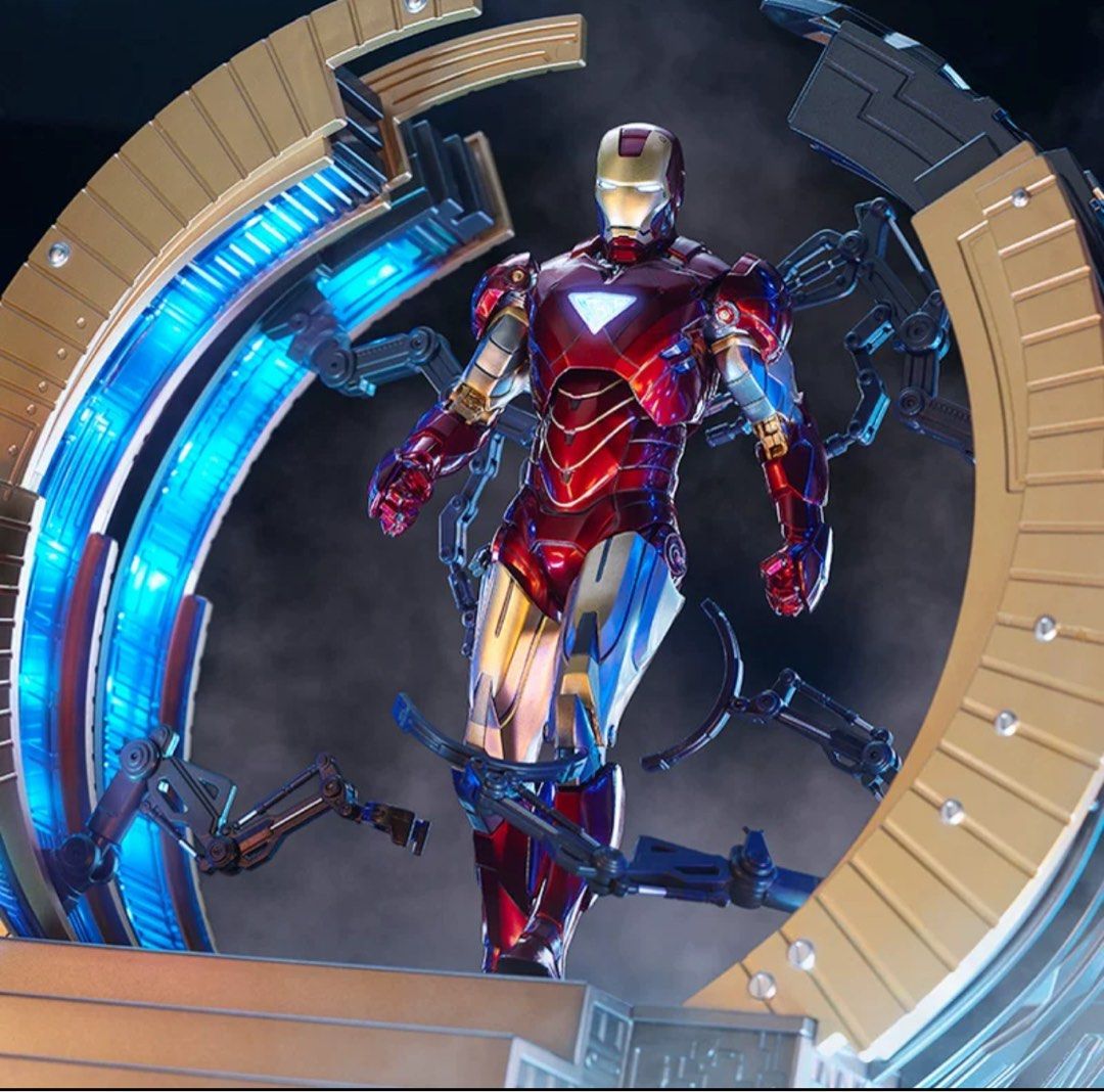 中国限定 アイアンマン suit-up gantry 整備台 フィギュア MK6