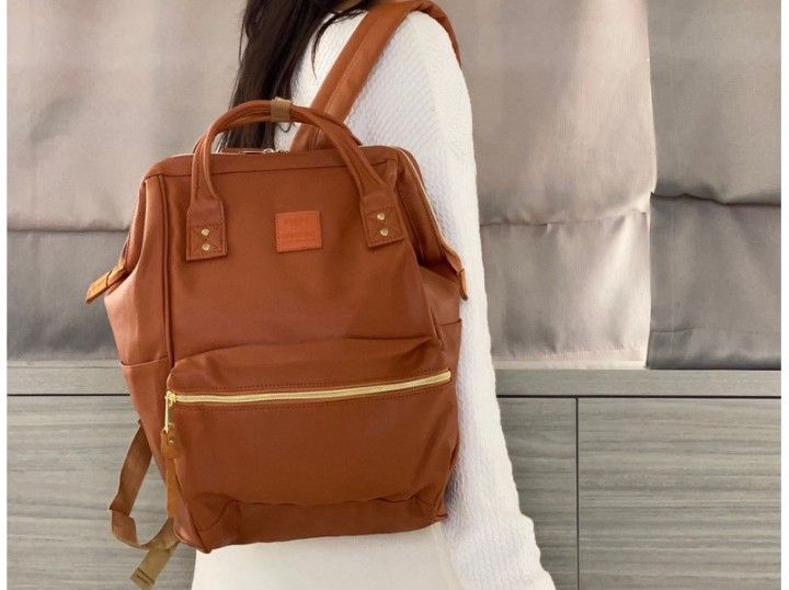 Anello Bag full leather Camel. Fesyen Wanita Tas Dompet di Carousell