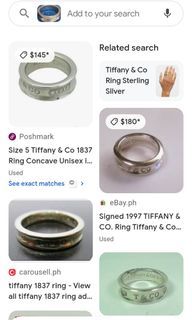 Authentic Tiffany and co 925 silver ring