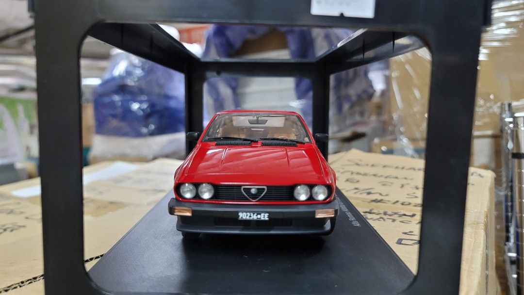 KK-Scale 1:18 Alfa Romeo Alfetta GTV Turbodelta Année De Construction 1979 Noir Decor Kkdc181094