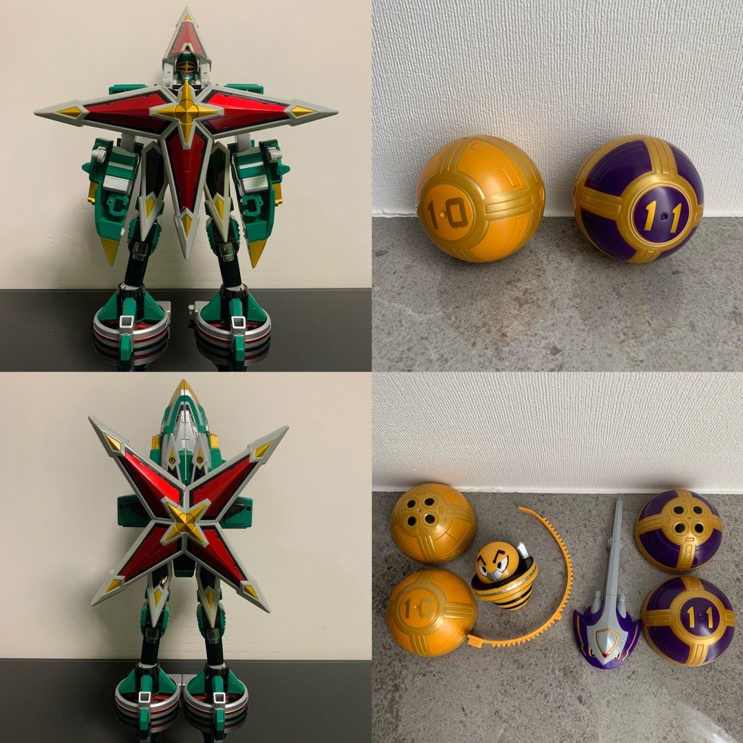 BANDAI【忍風戰隊DX天空神】飛翔變形日版+機關球10號和11號, 興趣及遊戲, 玩具& 遊戲類- Carousell