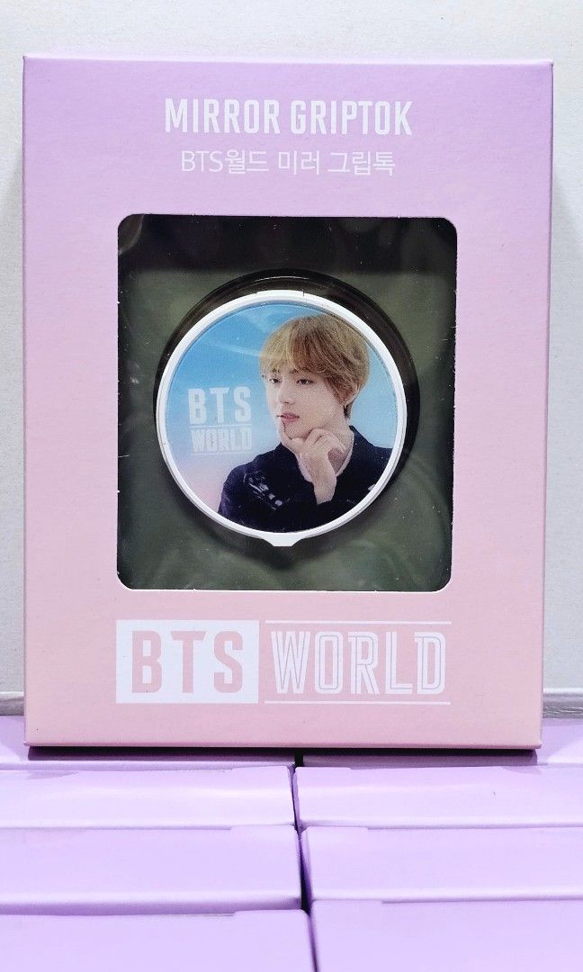BTS WORLD MIRROR GRIPTOK (Category: K-Wave Merchandise) located in Manila. Submitted by ana_essentials56 (Listing ID 1305003007, Image 2). Description: BTS WORLD MIRROR GRIPTOK available: V, RM,JHOPE, JIMIN, JIN, SUGAR limited stocks si Jung Kook-SOLD OUT! This Product includes a BTS WORLD GAME COUPON. Handling Precautions: -Do not use the product for purposes other than what it was intended for. -Be careful not to bite it or put it in your mouth