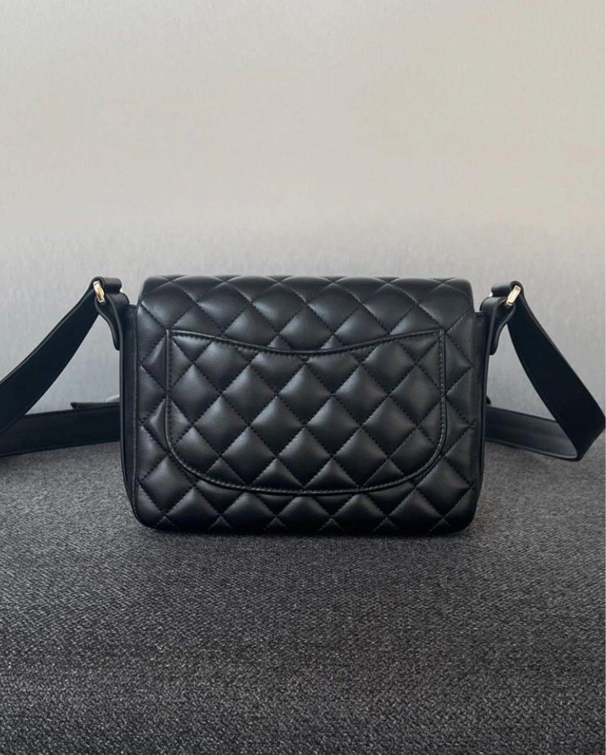 C H A N E L Camera Square Bag in Lambskin GHW (Category: Luxury Bags & Wallets) located in Manila. Submitted by bagislifeshop (Listing ID 1305106117, Image 2). Description: 100% Authentic C H A N E L Camera Square Bag in Lambskin GHW Condition 9/10 Like New Comes Complete except Box .