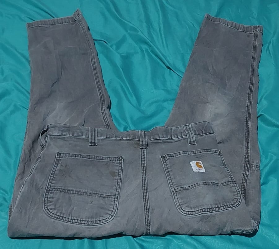 Celana Panjang Carhartt Celpo Cell Pocket Warna Abu Gelap Size 33