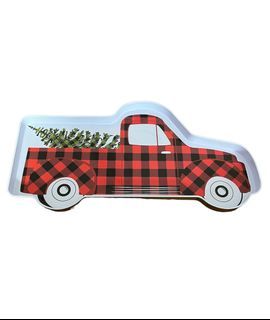 Christmas Red Truck-shaped  Tray Plateau