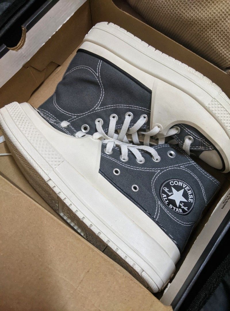 Converse High cut grey Women s Fashion Footwear Sneakers on Carousell