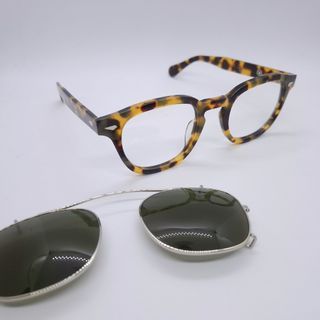 Courtland USA Producer 51-24 Large Sea Tortoise Eyeglasses Clip-on sunglasses