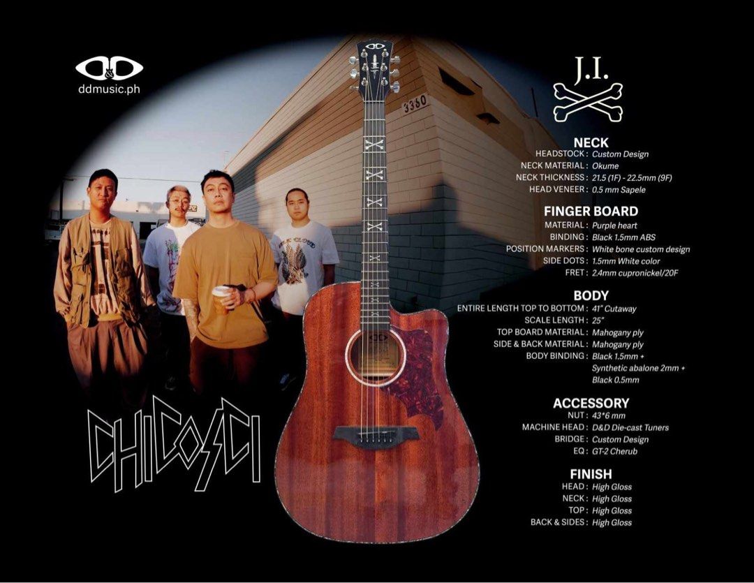 D&D Acoutic Guitar w/ EQ. Sr. (Chicosci) (Category: Musical Instruments) located in Quezon City. Submitted by monique_aguilar (Listing ID 1304972485, Image 1). Description: .