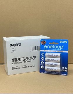 Eneloop Sanyo 4HR-3UTG-SEC 4xAA Eneloop 2000mAh Rechargeable Battery