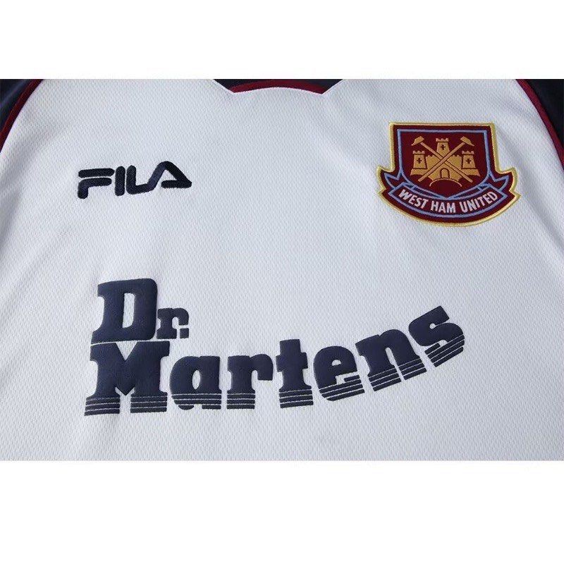 Fila 1999-2001 West Ham Away Vintage Jersey S-XXL Short Sleeve