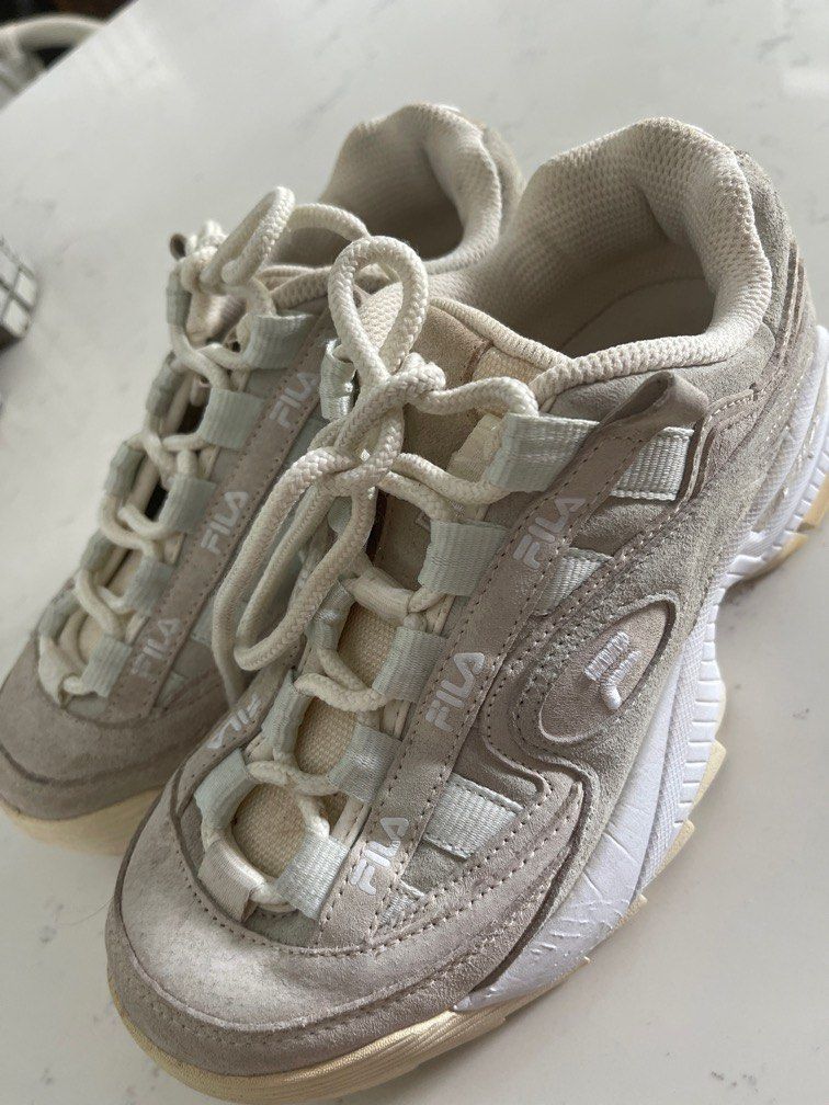 Grey fila trainers online