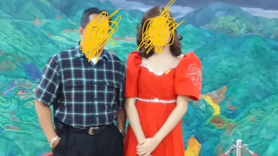 FILIPINIANA red short gown (Category: Traditional & Ethnic wear) located in Calamba. Submitted by celinerprelovedthings (Listing ID 1304352301, Image 3). Description: Filipiniana red short gown Custom made May fit up to medium Used once only during oath taking.