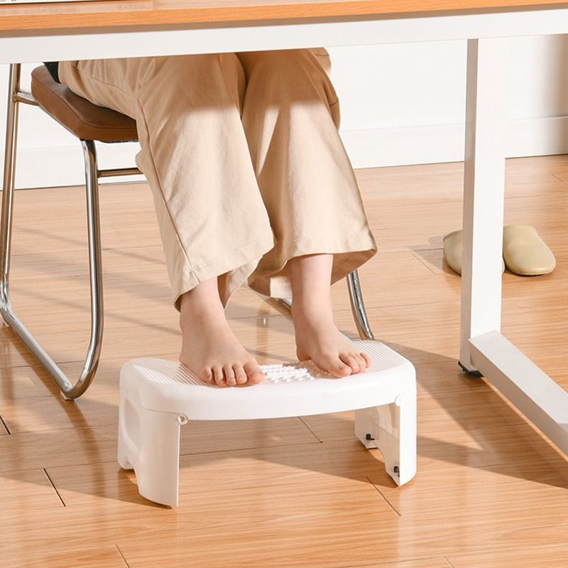 Footrest Roller Massage Foldable Footstool Foot Rest Children Toilet Step Stool Furniture Home Living Furniture Chairs on Carousell