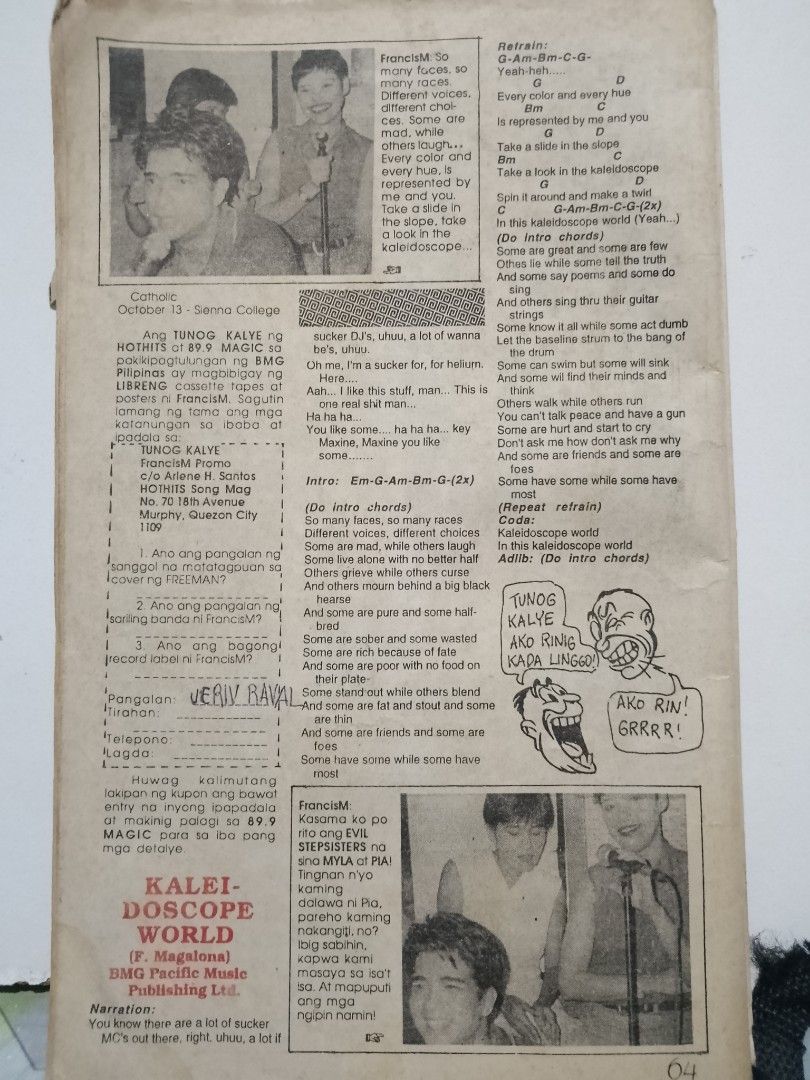 Francis M kaleidoscope world songhits (Category: Storybooks) located in Davao. Submitted by jeffsantos (Listing ID 1305108329, Image 1). Description: .