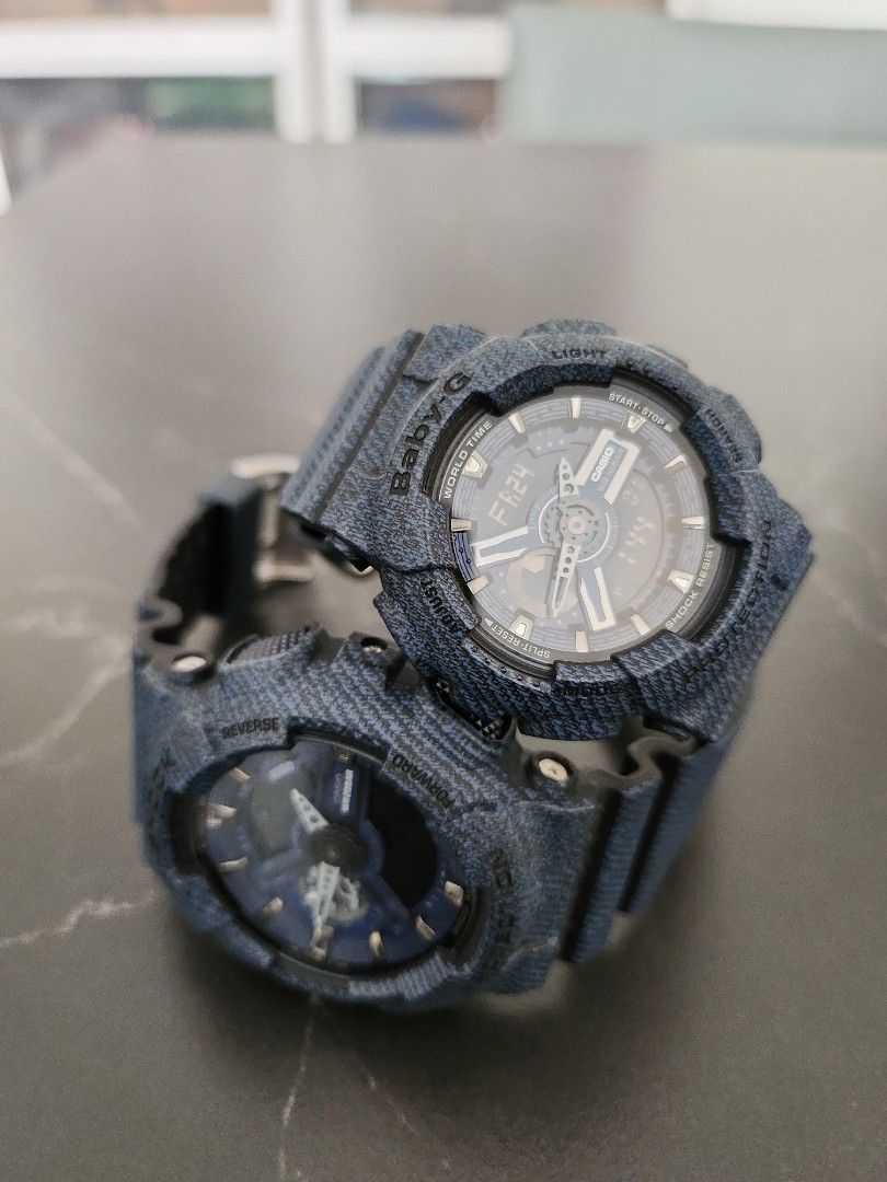 G Shock Baby G couple watch denim