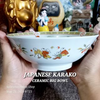 JAPANESE KARAKO CERAMIC BIG BOWL • SOLD PER PIECE