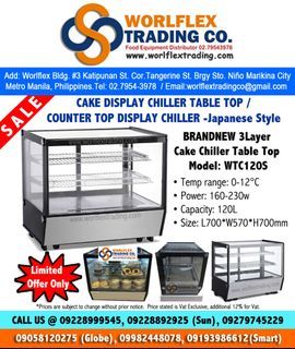 Japanese Style Cake Showcase Chiller Table top
