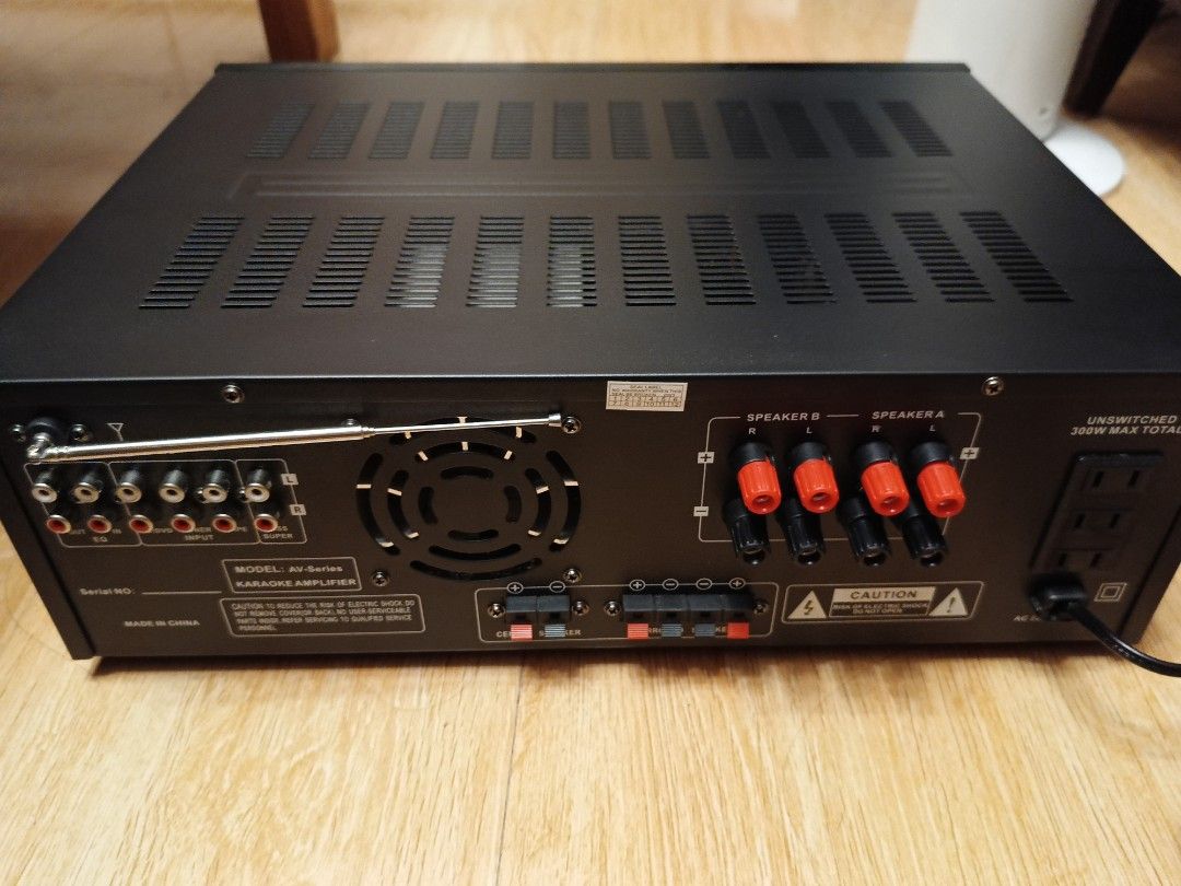 Konzert amplifier (Category: Other Audio Equipment) located in Las Pinas. Submitted by gooditems31 (Listing ID 1305098259, Image 2). Description: konzert amplifier Av-802B Like new binuksan lang di naman nagamit change of mind pm sa sure buyer good na good po ito.