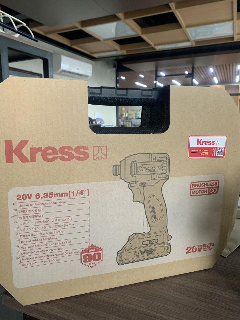 KRESS KU280D.3 BRUSHLESS IMPACT (Category: Construction Tools & Equipment) located in Quezon City. Submitted by rdr96416 (Listing ID 1305014191, Image 2). Description: Brushless Impact Driver Lithium-Ion 20V-Max 0-1000/min-0-3400min 0-1400bpm/0-3600bpm Max Torque:190Nm.