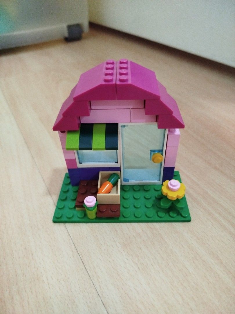 Lego pink house model