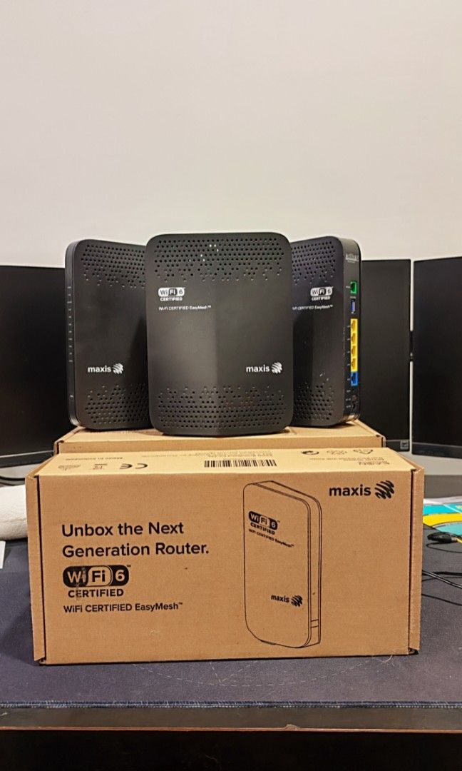 Maxis WiFi 6 Router (Left 1 unit), Computers & Tech, Parts ...